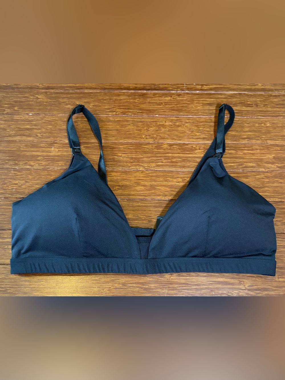 Pepper Nursing Wirefree Bra in black size XL Extra Large Gap-Free Small Chest